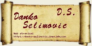 Danko Selimović vizit kartica